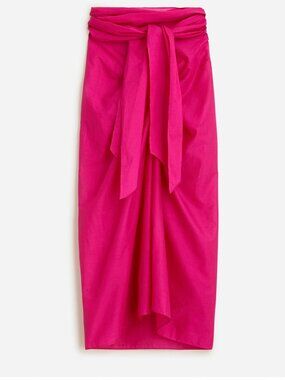 J. Crew Convertible Beach Sarong Coverup Pink Small